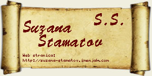 Suzana Stamatov vizit kartica